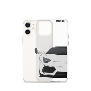 Silver Lamborghini Aventadoor - iPhone Case