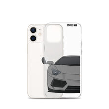 Load image into Gallery viewer, Gray Lamborghini Aventadoor - iPhone Case