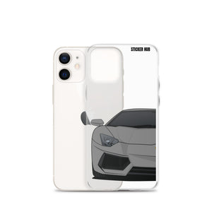 Gray Lamborghini Aventadoor - iPhone Case