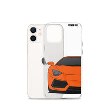 Load image into Gallery viewer, Orange Lamborghini Aventadoor - iPhone Case