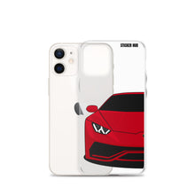 Load image into Gallery viewer, Red Lamborghini Huracan - iPhone Case