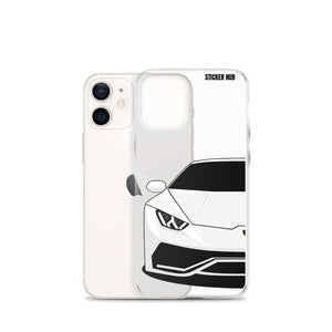 White Lamborghini Huracan - iPhone Case