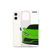 Load image into Gallery viewer, Green Lamborghini Huracan - iPhone Case