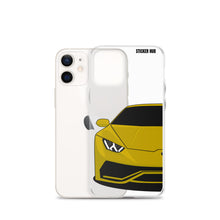 Load image into Gallery viewer, Yellow Lamborghini Huracan - iPhone Case