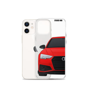 Red B9 Audi S4 "Facelift" - iPhone Case