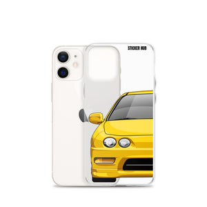 Yellow Acura Integra - iPhone Case