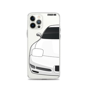 White C5 Corvette Z06 - iPhone Case