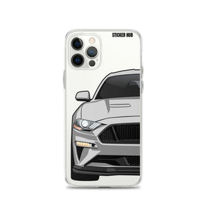 Silver 18-21 Mustang 5.0 - iPhone Case