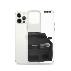 Black Charger Hellcat (Widebody) - iPhone Case