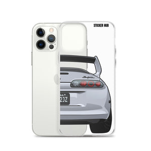 Silver Toyota Supra - iPhone Case