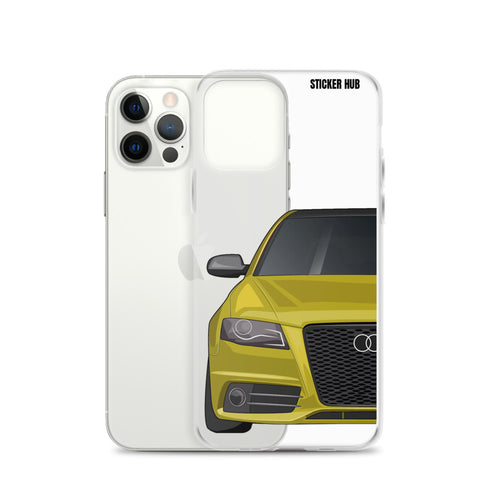 Yellow B8 Audi S4 - iPhone Case