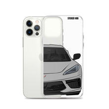 Load image into Gallery viewer, Silver C8 Corvette - iPhone Case