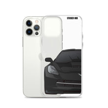 Load image into Gallery viewer, Black C7 Corvette Stingray - iPhone Case