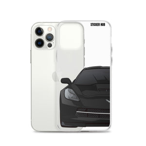 Black C7 Corvette Stingray - iPhone Case