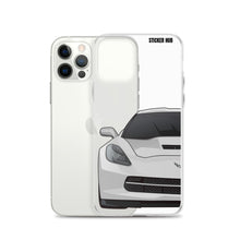 Load image into Gallery viewer, Silver C7 Corvette Stingray - iPhone Case