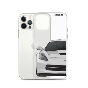 Silver C7 Corvette Stingray - iPhone Case