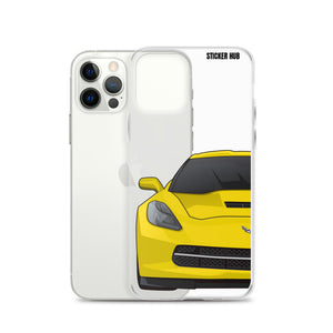 Velocity Yellow C7 Corvette Stingray - iPhone Case