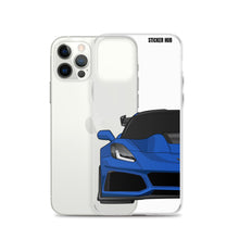 Load image into Gallery viewer, Elkhart Blue C7 Corvette Zr1 - iPhone Case