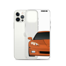 Load image into Gallery viewer, Sunset Orange C6 Corvette - iPhone Case