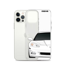 Load image into Gallery viewer, White C6 Corvette - iPhone Case