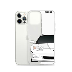 White C6 Corvette - iPhone Case