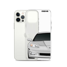 Load image into Gallery viewer, Silver C6 Corvette - iPhone Case