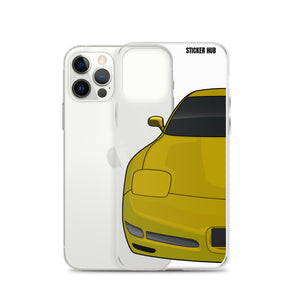 Millennium Yellow C5 Corvette Z06 - iPhone Case