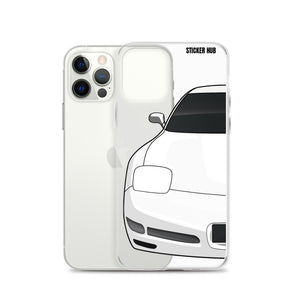 White C5 Corvette Z06 - iPhone Case