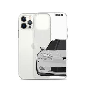 Silver C6 Corvette Z06 - iPhone Case