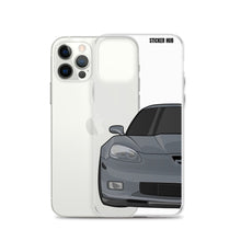 Load image into Gallery viewer, Cyber Gray C6 Corvette Z06 - iPhone Case