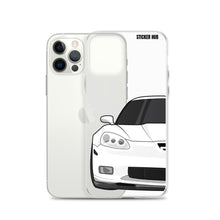 Load image into Gallery viewer, White C6 Corvette Z06 - iPhone Case