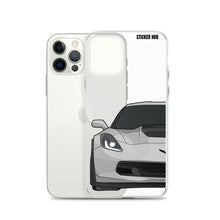 Load image into Gallery viewer, Silver C7 Corvette Z06 - iPhone Case