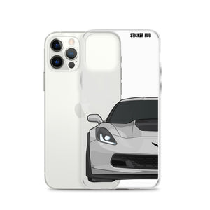 Silver C7 Corvette Z06 - iPhone Case