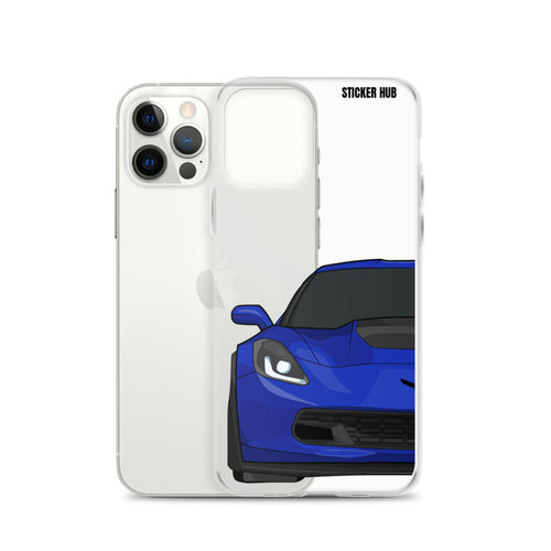 Admiral Blue C7 Corvette Z06 - iPhone Case