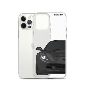 Black C7 Corvette Z06 - iPhone Case