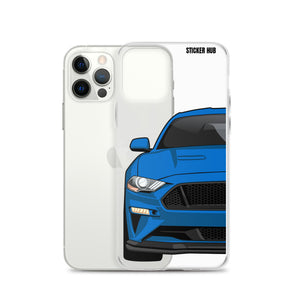 Blue 18-21 Mustang 5.0 - iPhone Case