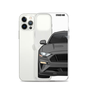 Gray 18-21 Mustang 5.0 - iPhone Case