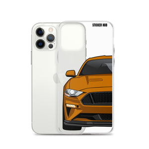 Orange 18-21 Mustang 5.0 - iPhone Case