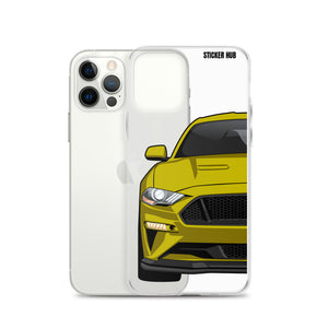 Yellow 18-21 Mustang 5.0 - iPhone Case