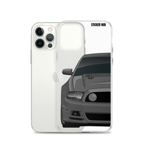 Gray 13-14 Mustang 5.0 - iPhone Case