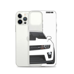 White 5th Gen Camaro ZL1 - iPhone Case