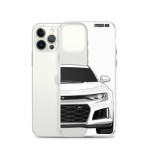 Load image into Gallery viewer, White 6th Gen Camaro ZL1 - iPhone Case