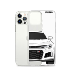 White 6th Gen Camaro ZL1 - iPhone Case