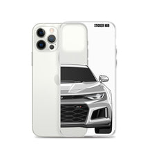 Load image into Gallery viewer, Silver 6th Gen Camaro ZL1 - iPhone Case