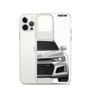 Silver 6th Gen Camaro ZL1 - iPhone Case