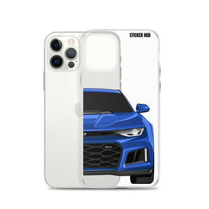 Hyper Blue 6th Gen Camaro ZL1 - iPhone Case