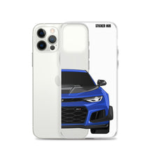 Load image into Gallery viewer, Hyper Blue 6th Gen Camaro ZL1 1LE - iPhone Case