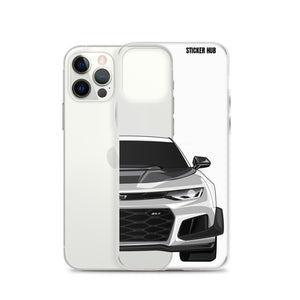 Silver 6th Gen Camaro ZL1 1LE - iPhone Case