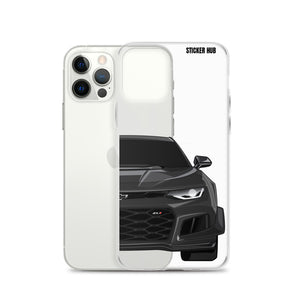 Black 6th Gen Camaro ZL1 1LE - iPhone Case