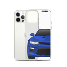 Load image into Gallery viewer, Hyper Blue 6th Gen Camaro SS - iPhone Case